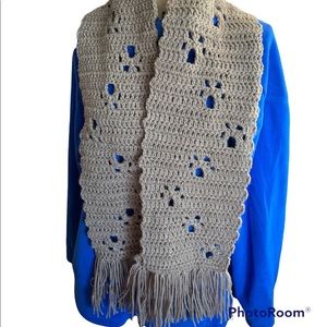 Handmade Paw Prints Scarf